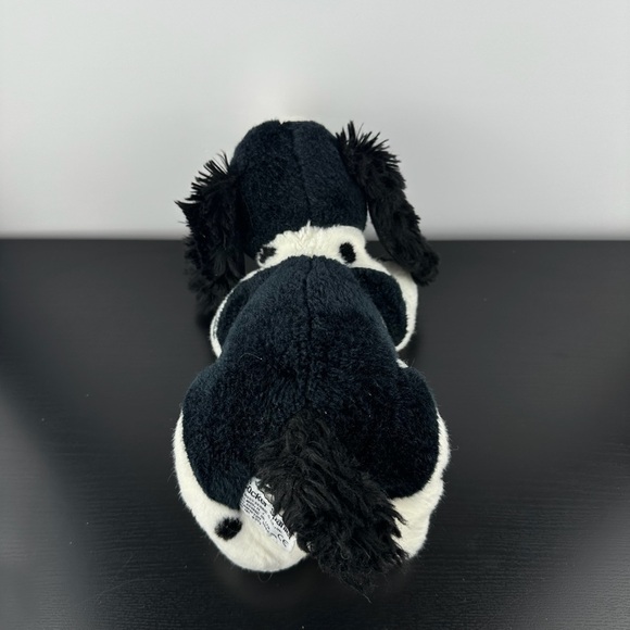 Russ Rare Cocker Spaniel Puppy Dog 10” Black & White Plush Stuffed Animal HTF - Picture 5 of 7